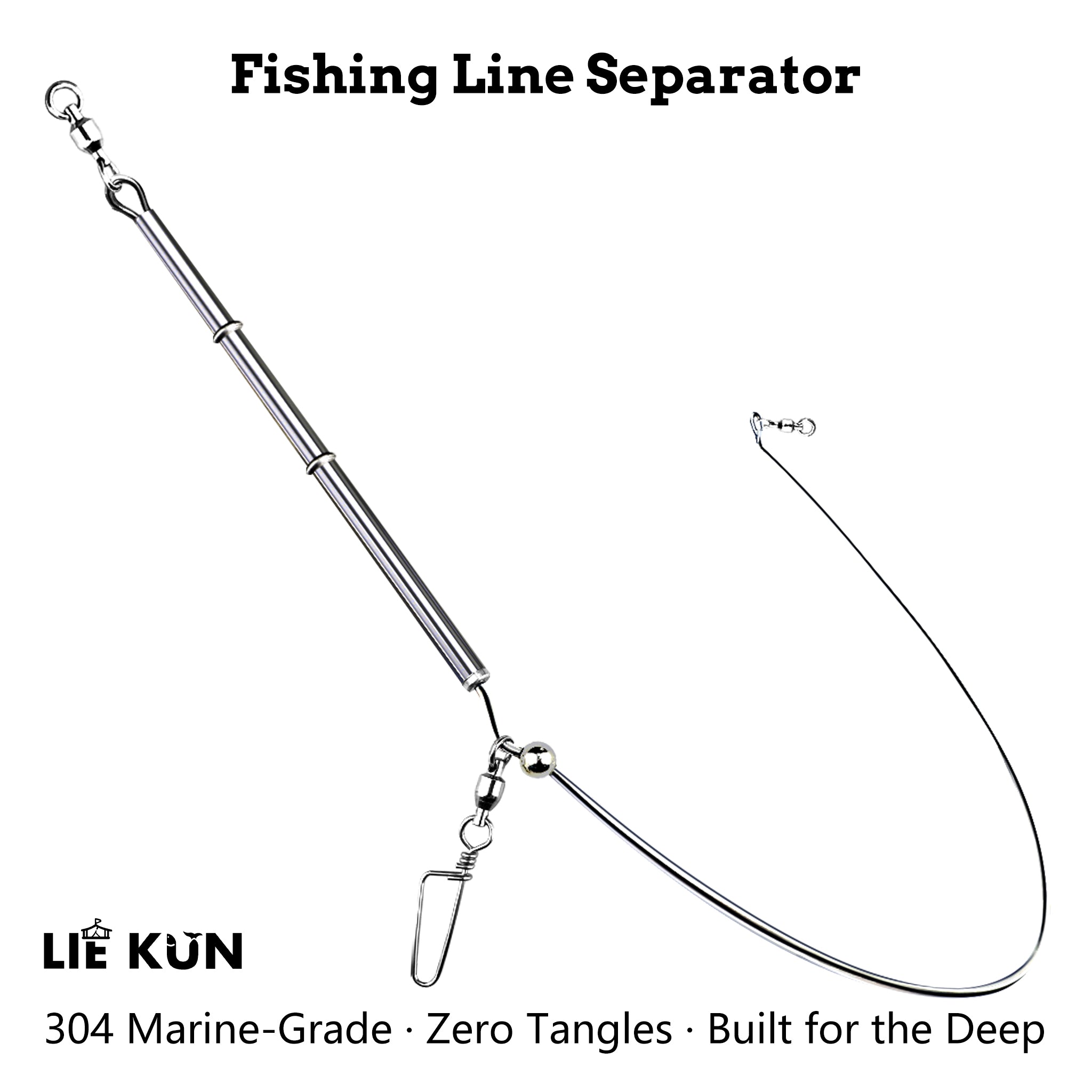 LIEKUN-Fishing tackle-Stainless Steel Fishing Line Separator