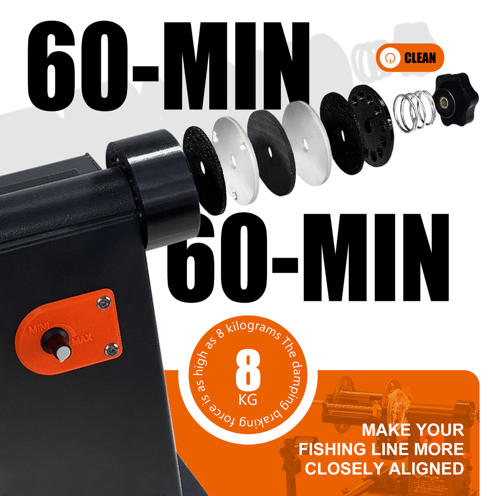 電動釣魚線捲線器 – 自動捲線器，帶可調張力，適用於所有捲線器類型